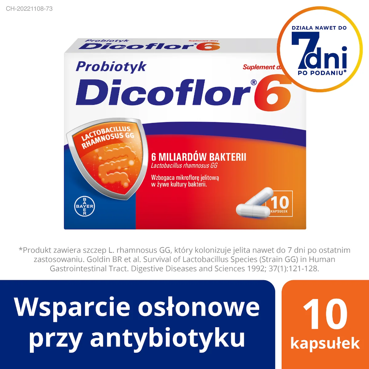 Dicoflor 6, suplement diety, 10 kapsułek