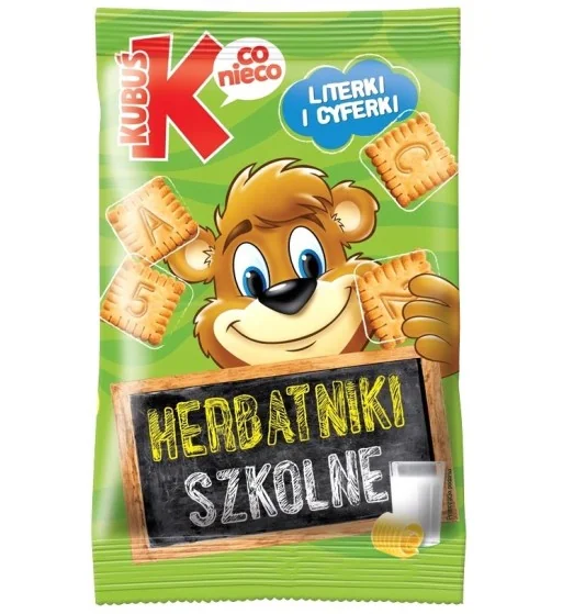 Kubuś Co Nieco Herbatniki szkolne, 30 g