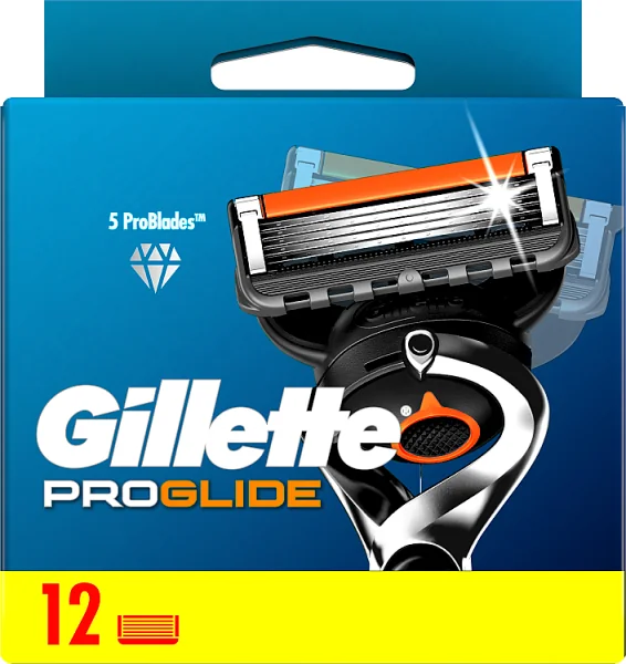 Gillette ProGlide, ostrza wymienne do maszynki do golenia dla mężczyzn, 12 sztuk