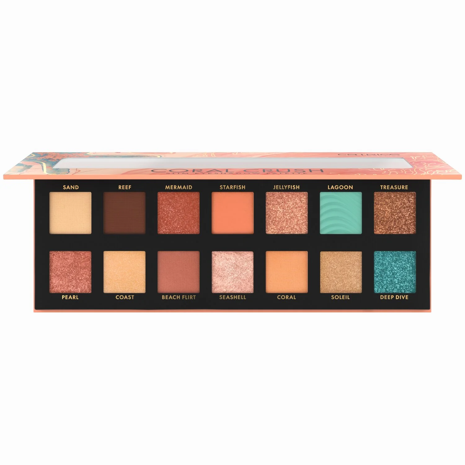 Catrice Coral Crush Slim paleta cieni do powiek 030 Under the Sea, 10,6 g