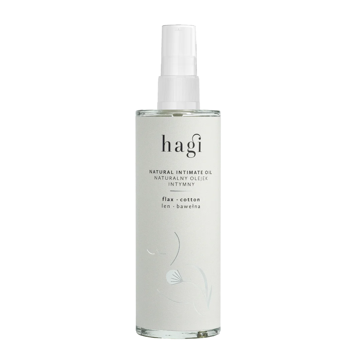 Hagi, naturalny żel do higieny intymnej Len i Bawełna, 300 ml