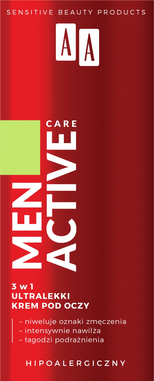 AA MEN Active Care, ultralekki krem pod oczy 3w1, 15 ml