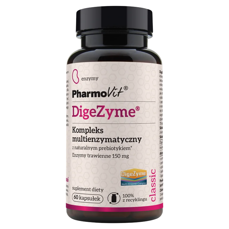 Digezyme Kompleks Pharmovit, suplement diety, 60 kapsułek