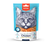 Wanpy Chicken Jerky Strips przysmak dla kota delikatne paseczki kurczaka, 80 g