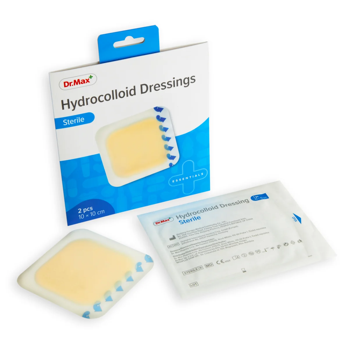 Hydrocolloid Dressing Sterile Dr. Max opatrunek hydrokoloidowy 10 x 10 cm, 2 sztuki