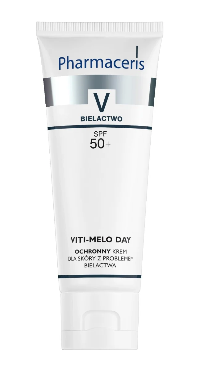 Pharmaceris V Viti-Melo Day, ochronny krem dla skóry z problemami bielactwa do twarzy i ciała na dzień, SPF 50, 75 ml