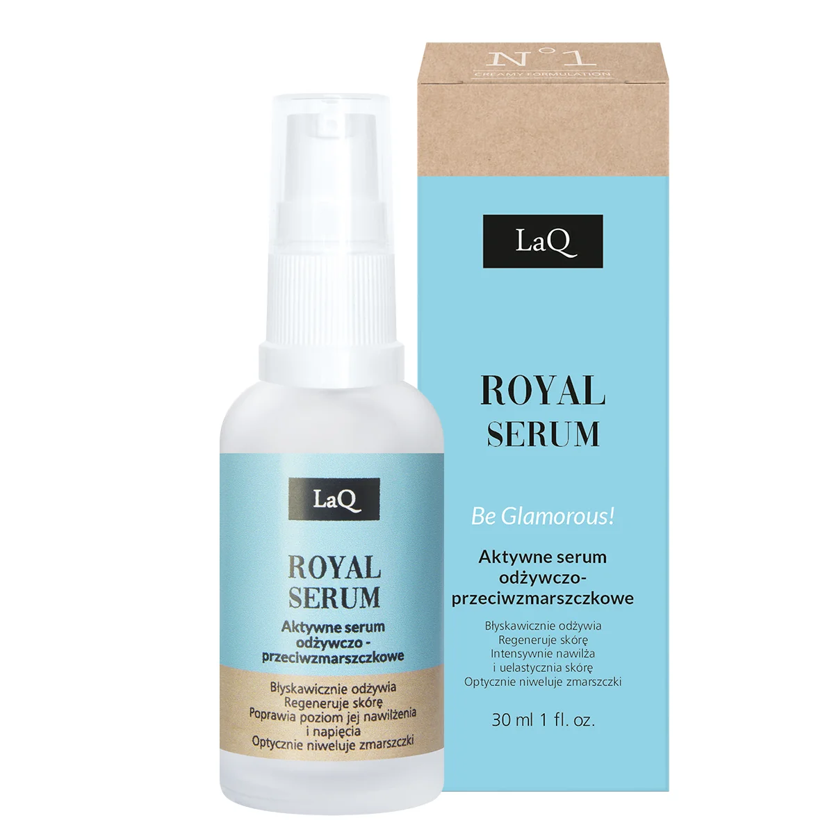 LaQ Royal, Serum do twarzy odżywczo-przeciwzmarszczkowe, 30 ml