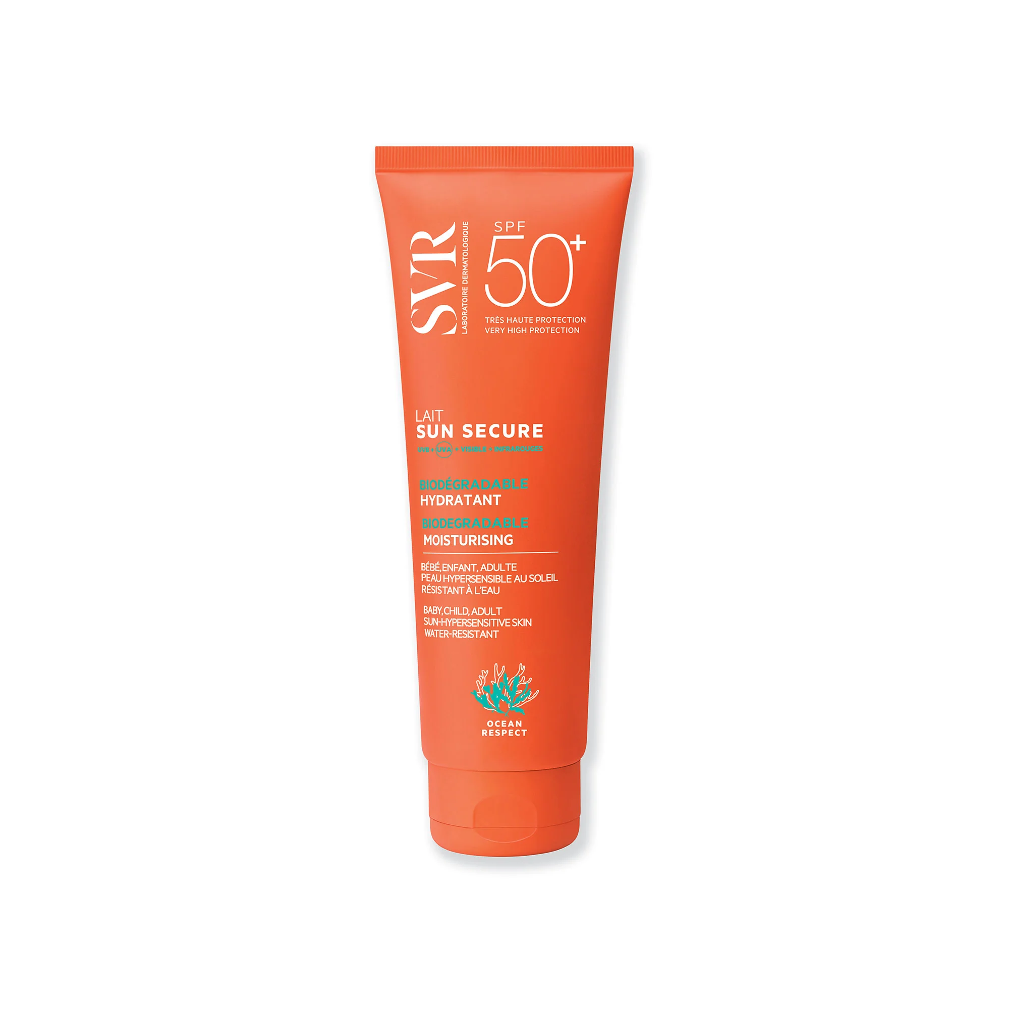 SVR Sun Secure Lait biodegradowalne mleczko SPF 50+, 250 ml