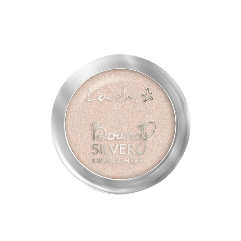 Lovely Bouncy Highlighter rozświetlacz do twarzy Silver, 7 g