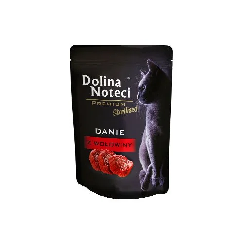 Dolina Noteci Premium Sterilised Danie z wołowiny dla kotów po sterylizacji, 85 g