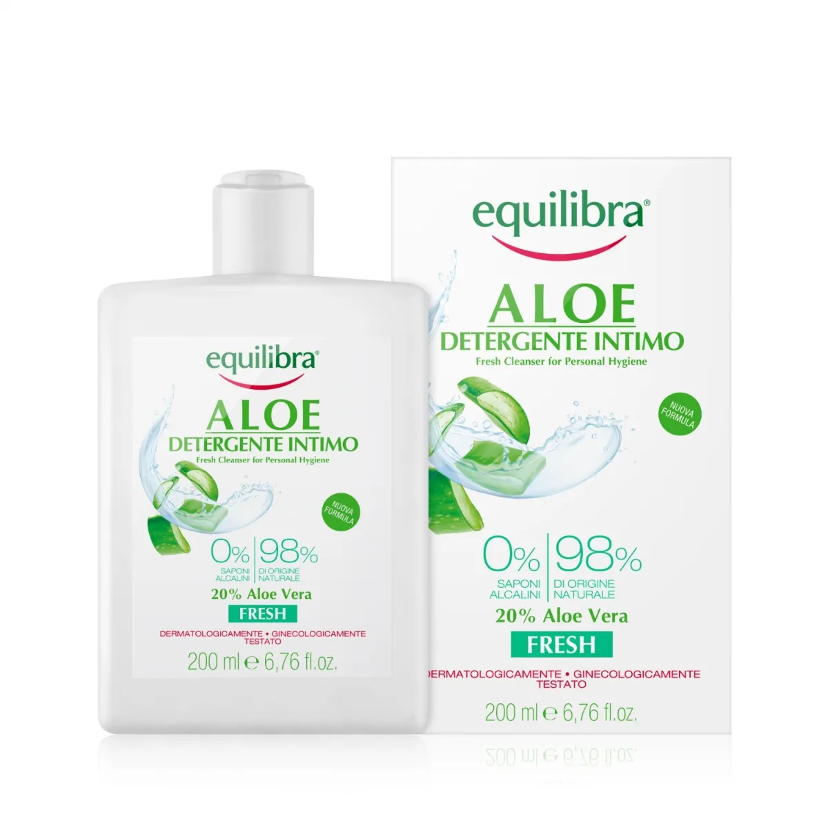 Equilibra Aloe aloesowy odświeżający żel do higieny intymnej, 200 ml 