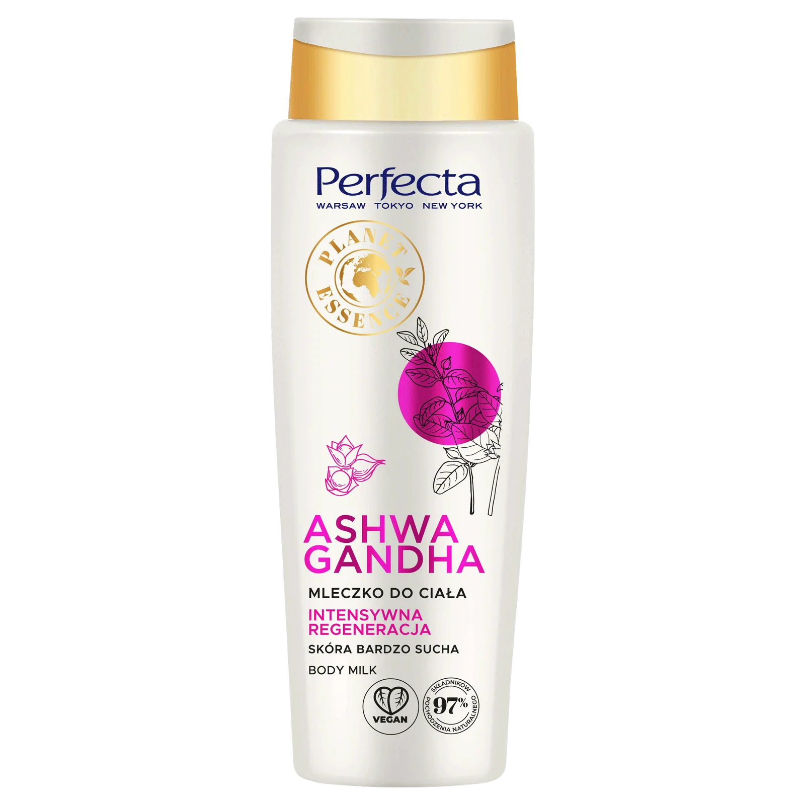 Perfecta Planet Essence Ashwagandha mleczko do ciała, 400 ml