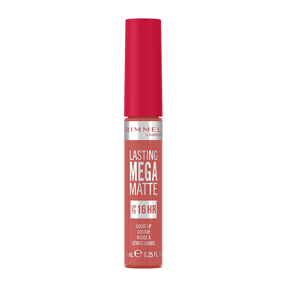 Rimmel Lasting Mega Matte Płynna pomadka do ust nr 600 Coral Sass, 7,4 ml