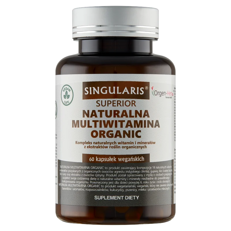 Singularis Superior Naturalna Multiwitamina Organic, suplement diety, 60 kapsułek