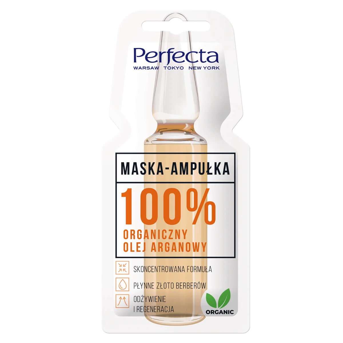 Perfecta maska-ampułka organiczny olej arganowy, 8 ml