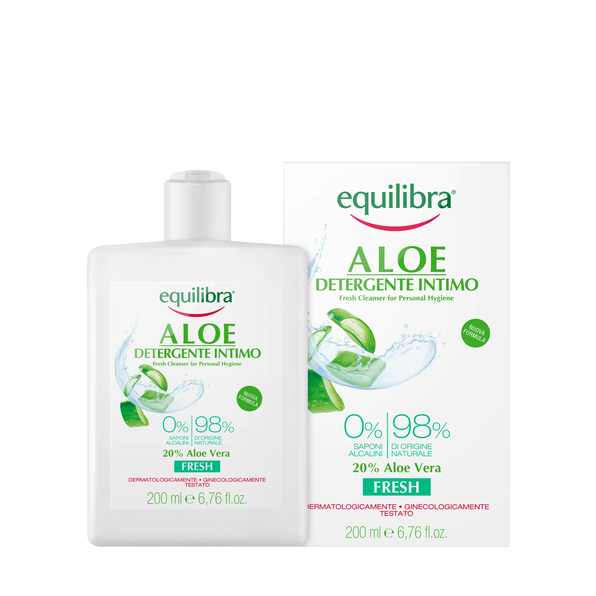 Equilibra Aloe aloesowy odświeżający żel do higieny intymnej, 200 ml 