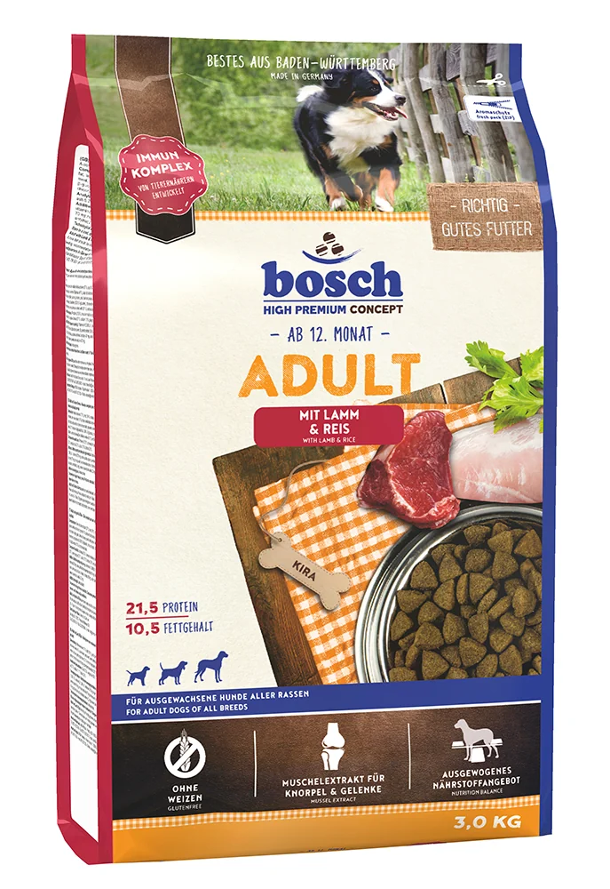 Bosch Lamb & Rice Adult karma dla psów, 3 kg