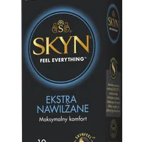 Unimil Skyn Extra Nawilżane, prezerwatywy nielateksowe, 10 sztuk