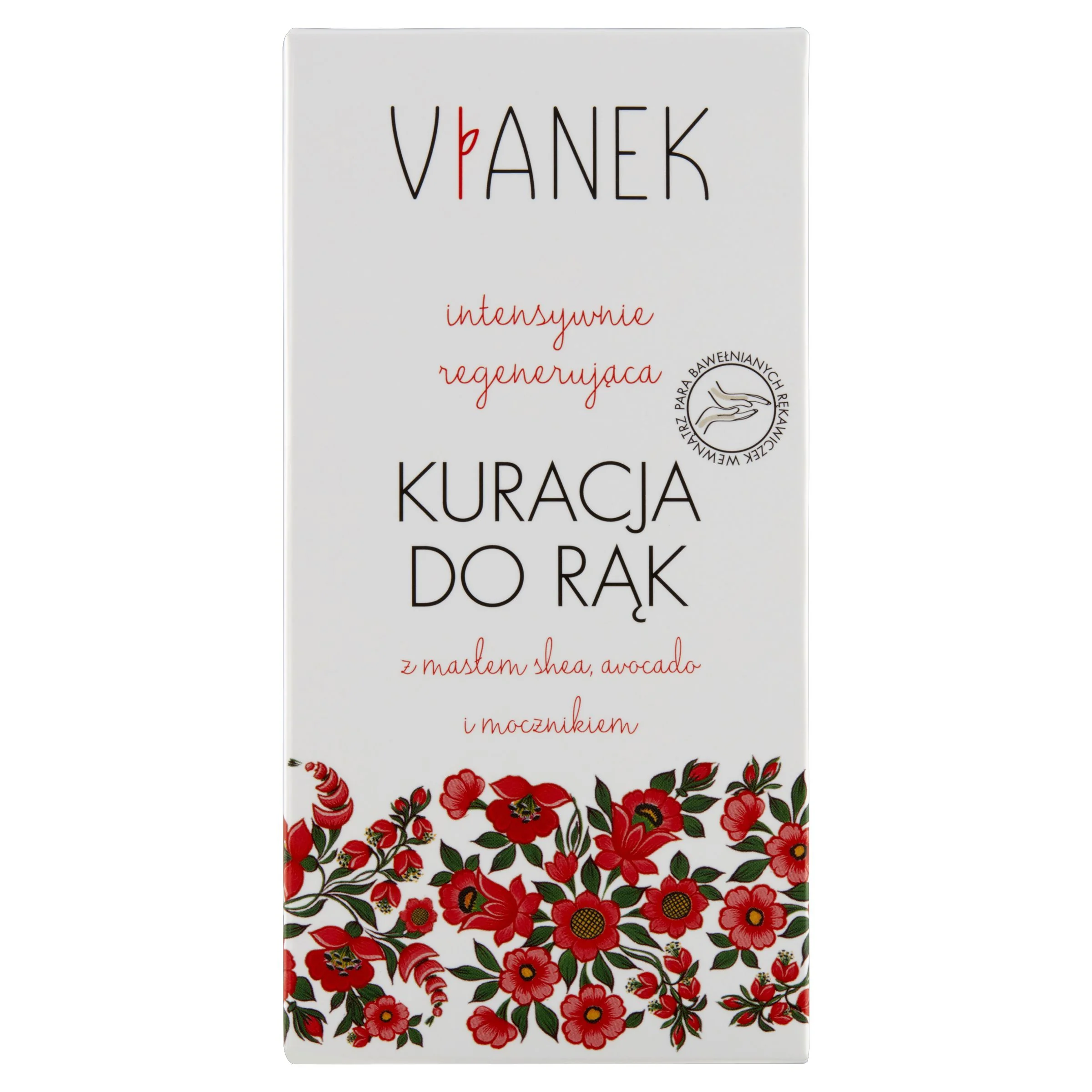 VIANEK Intensywnie regenerująca kuracja do rąk z rękawiczkami w komplecie, 75 ml