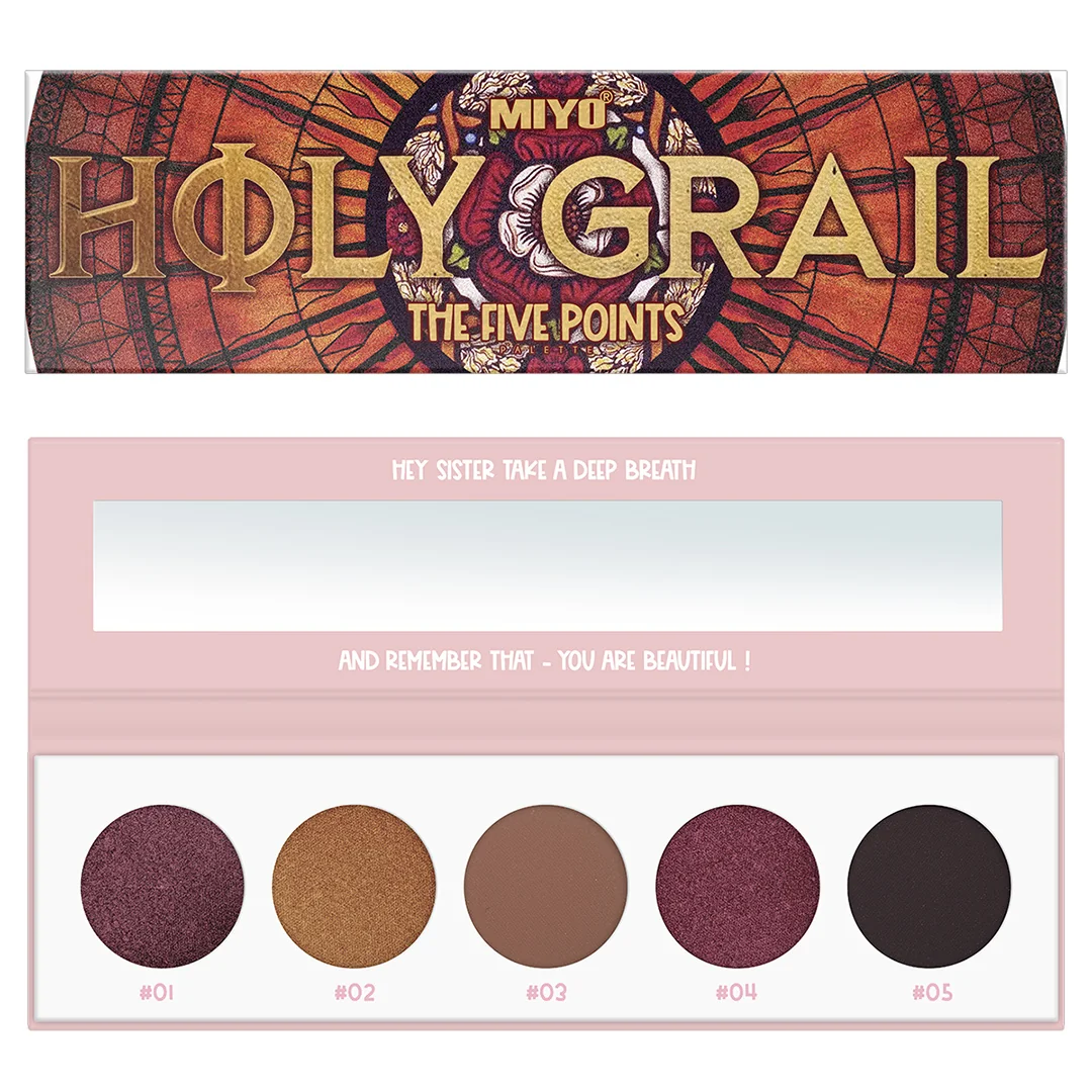 MIYO Five Points Palette paleta cieni do powiek Five Points Holy Grail no 16, 6,5 g