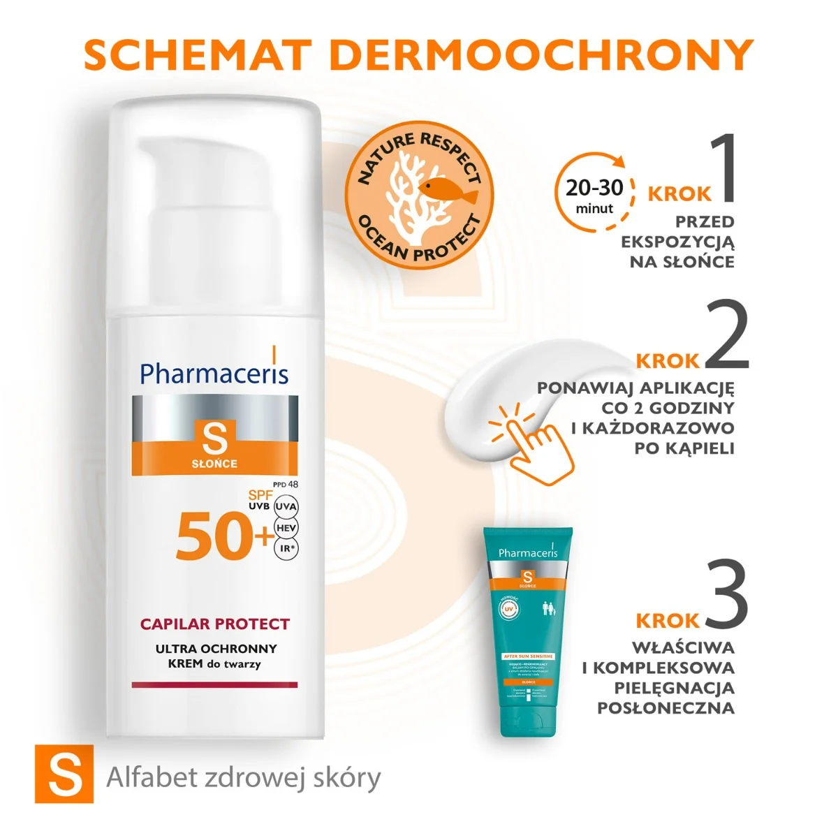 Pharmaceris S Capilar & Sun Protect, krem ochronny dla skóry naczynkowej i z trądzikiem różowatym SPF 50+, 50 ml 