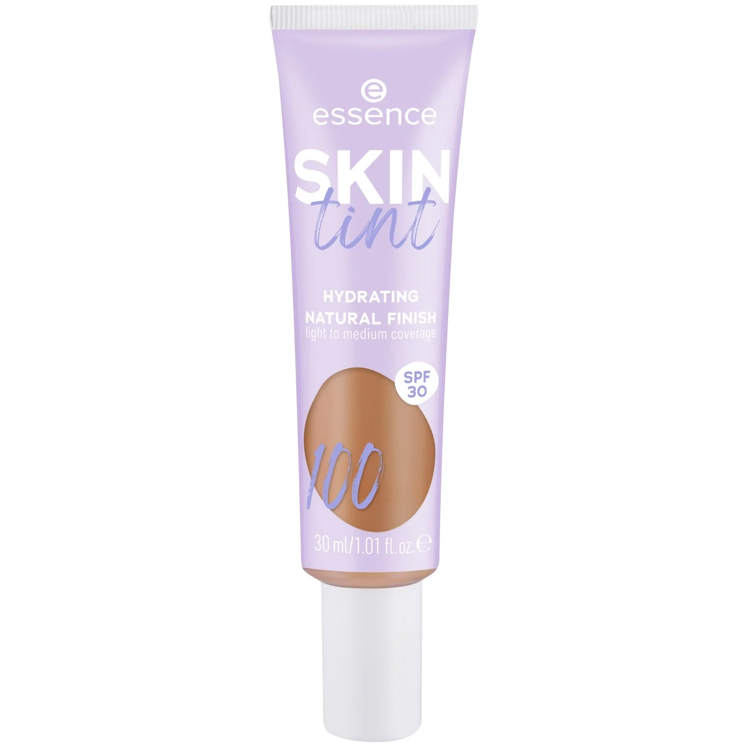 Essence Skin Tint nawilżający krem koloryzujący o lekkim i średnim kryciu SPF30 100, 30 ml 