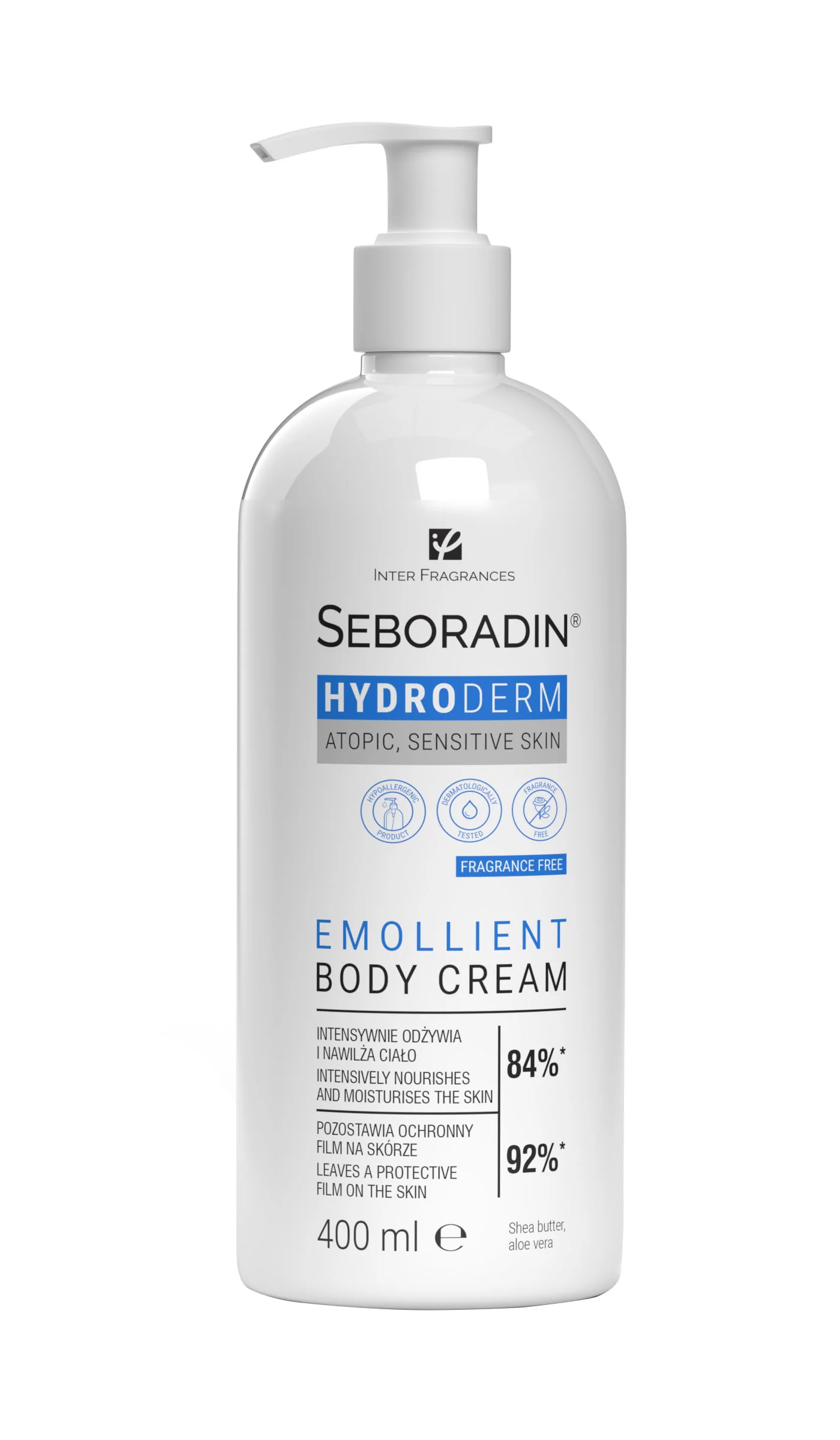 Seboradin Hydroderm, emolientowy krem do ciała, 400 ml