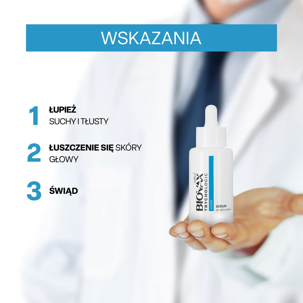 Biovax Trychologic Łupież serum do skóry głowy, 50 ml