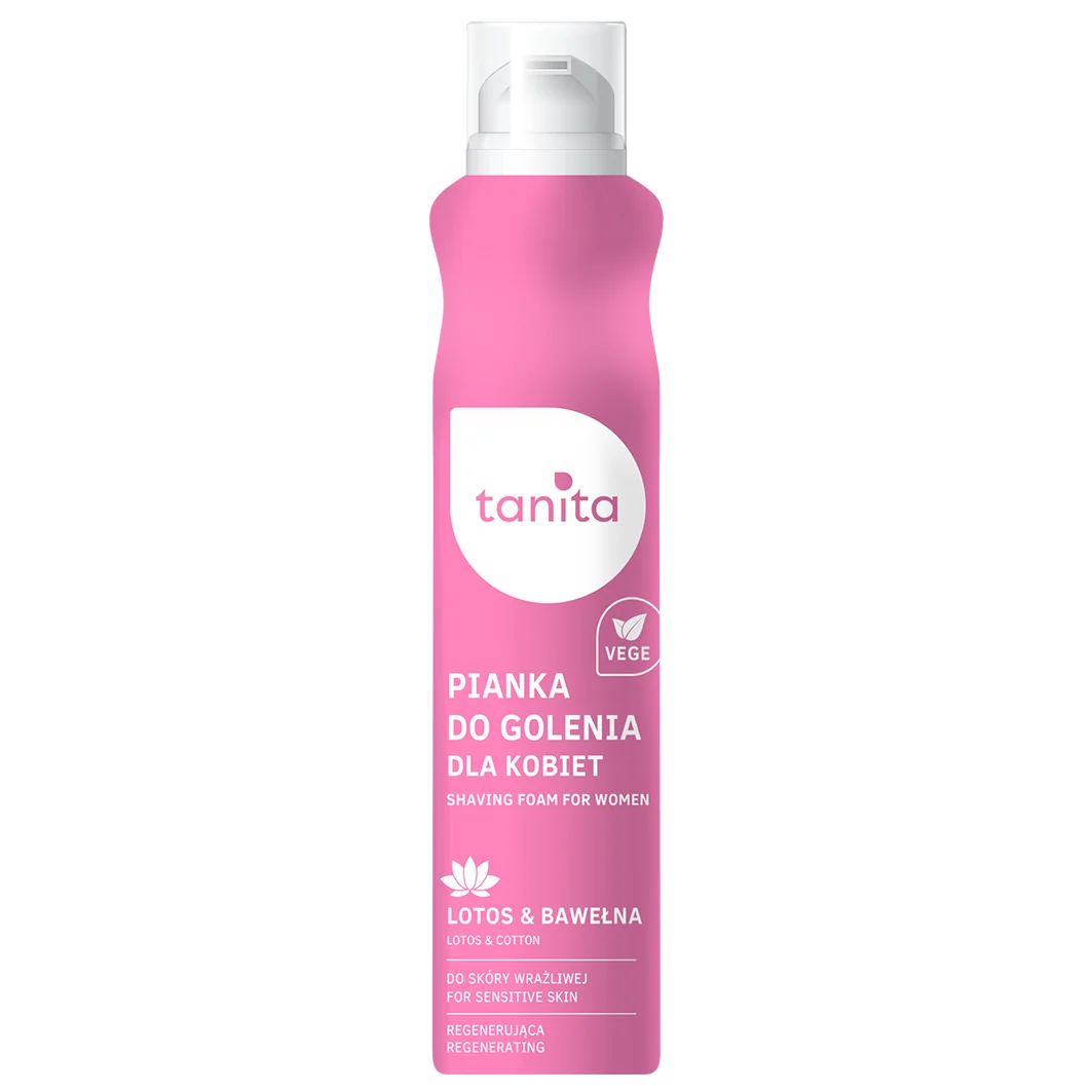 Tanita pianka do golenia dla kobiet Lotos & Bawełna, 200 ml