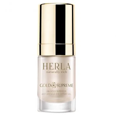 Herla Gold Supreme przeciwzmarszczkowy żel do okolic oczu, 15 ml