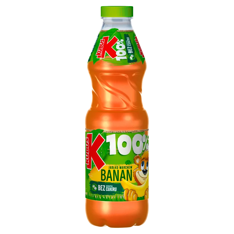 Kubuś 100% sok, jabłko, marchew, banan, 850 ml