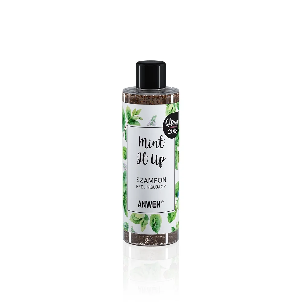 Anwen Mint It Up, szampon peelingujący do włosów, 200 ml