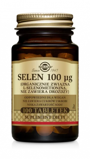 Solgar Selen 100 ug, suplement diety, 100 tabletek