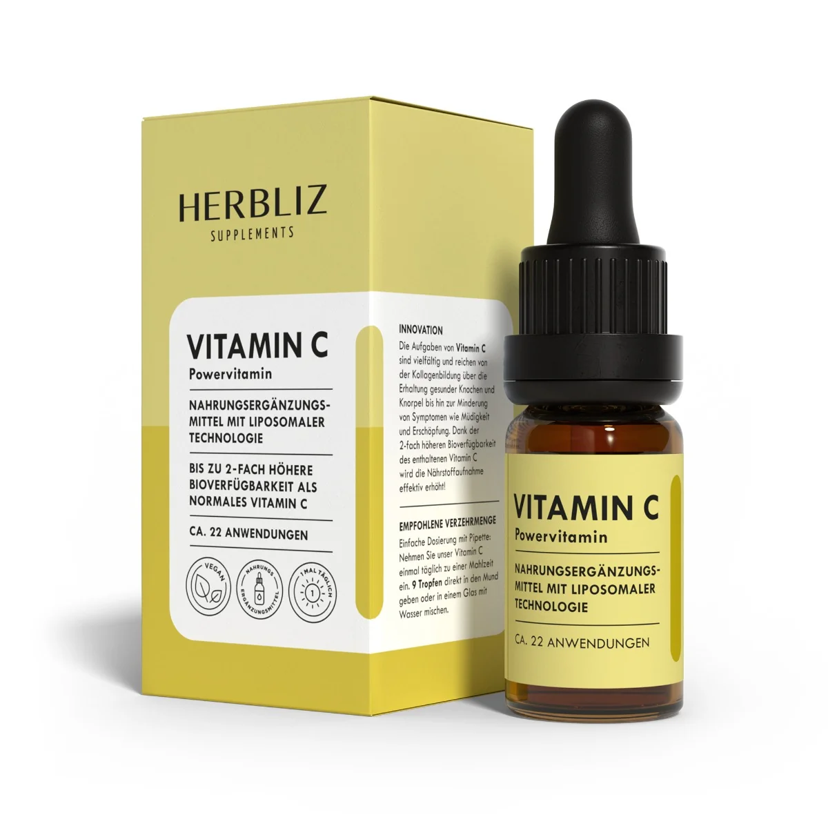 Herbliz Witamina C, suplement diety, 10 ml