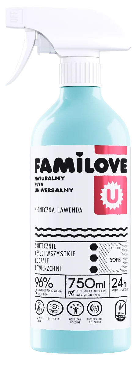 YOPE Familove naturalny płyn uniwersalny, 750 ml