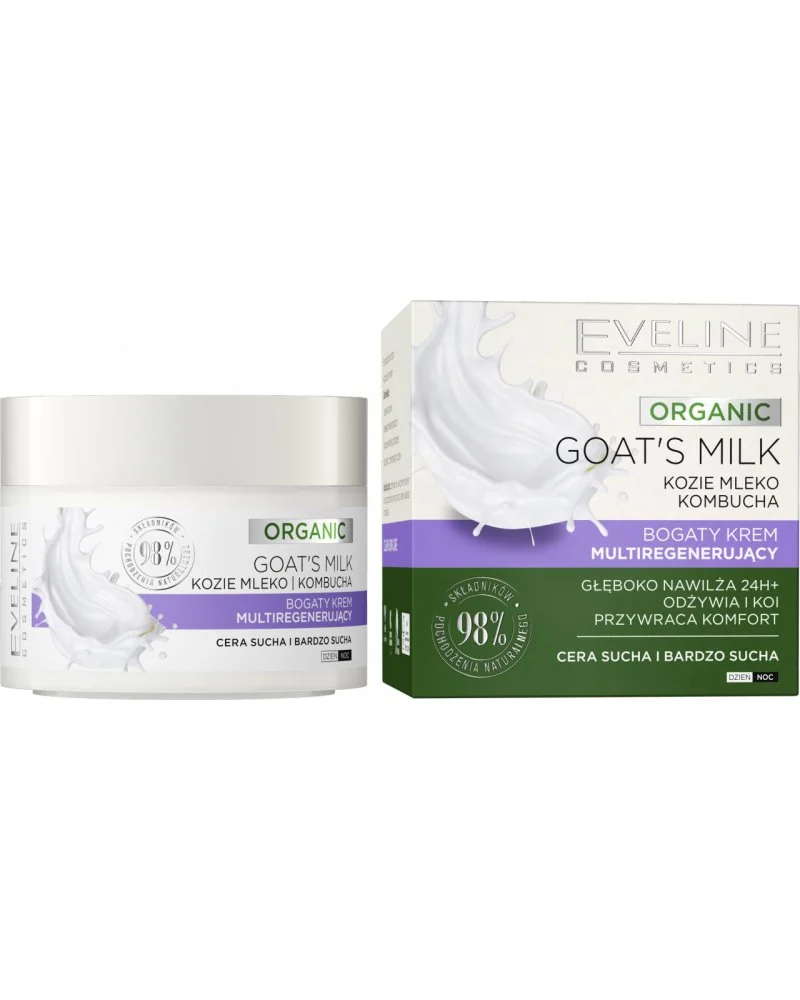 Eveline Cosmetics Goat`s Milk Bogaty krem multiregenerujący, 50 ml