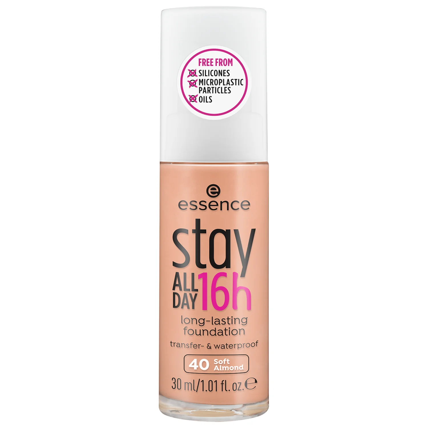 Essence Stay All Day 16h Long-Lasting Foundation długotrwały podkład matujący 40 Soft Almond, 30 ml