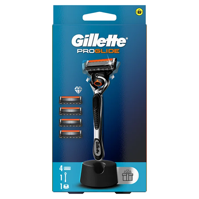 Gillette ProGlide, Maszynka do golenia dla mężczyzn + 4 ostrza wymienne