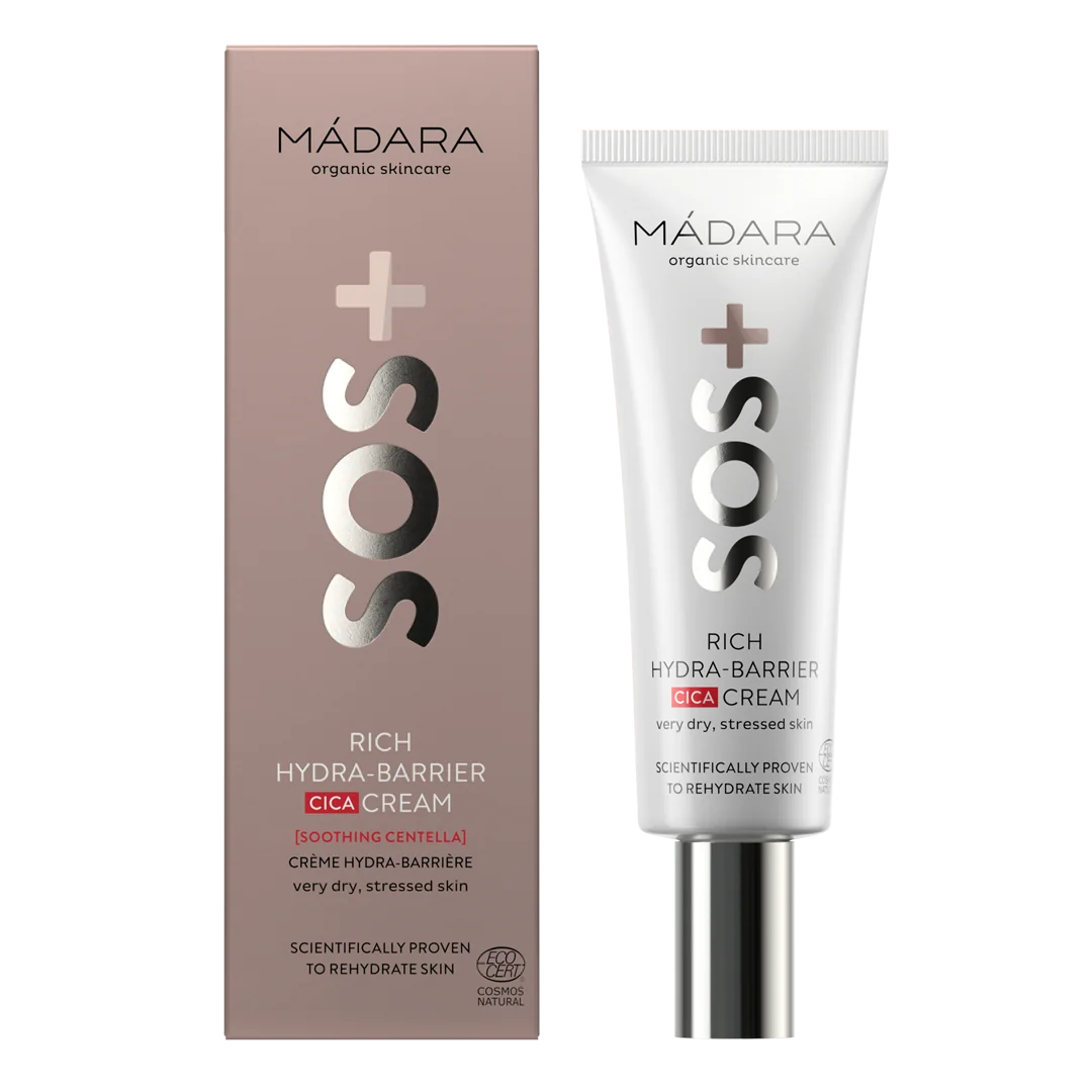 MÁDARA organic skincare SOS Hydra Barrier CICA, krem silnie nawilżający, 40 ml