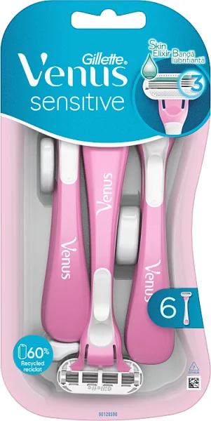 Gillette Venus Sensitive Maszynki jednorazowe,  6 sztuk