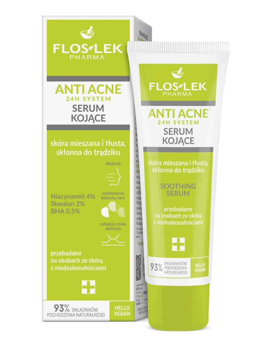 Floslek Anti Acne 24h System, serum kojące, 50 ml