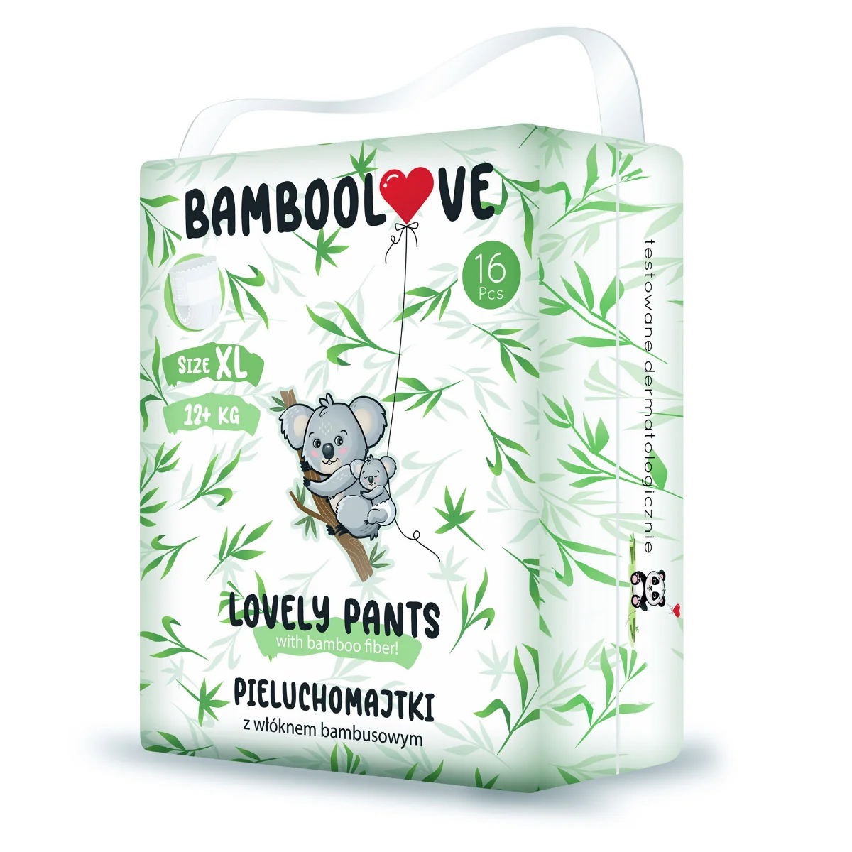 Bamboolove Lovely Pants, pieluchomajtki z włóknem bambusowym rozmiar XL, 16 szt.