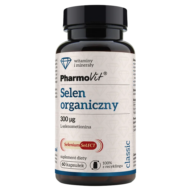 Selen Organiczny Pharmovit, suplement diety, 60 kapsułek