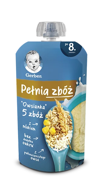 Gerber Pełnia Zbóż owsianka 5 zbóż, 110 g