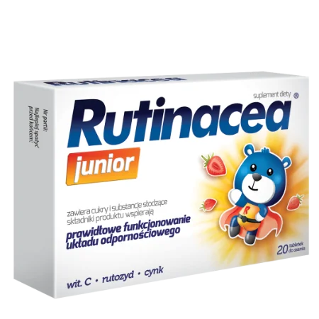 Rutinacea Junior Plus, suplement diety, 20 tabletek do ssania