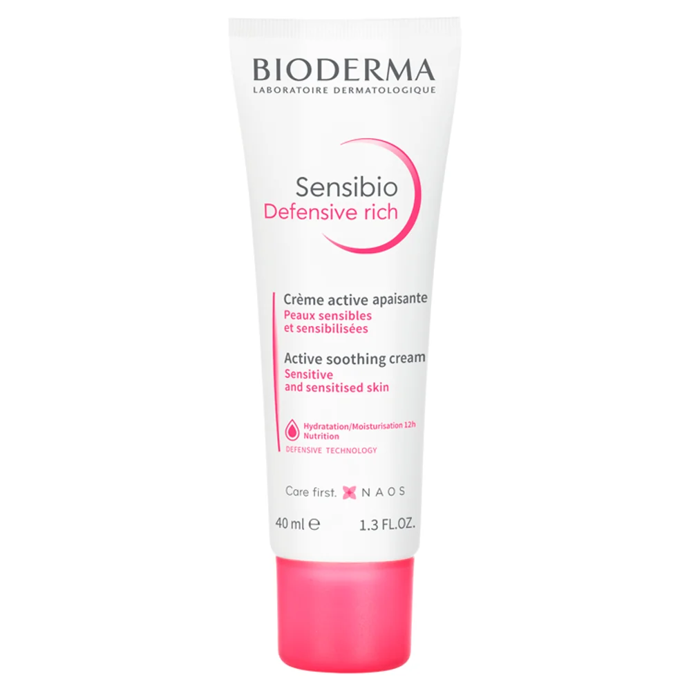 Bioderma Sensibio Defensive Rich, krem łagodząco-odżywczy o bogatej konsystencji, 40 ml