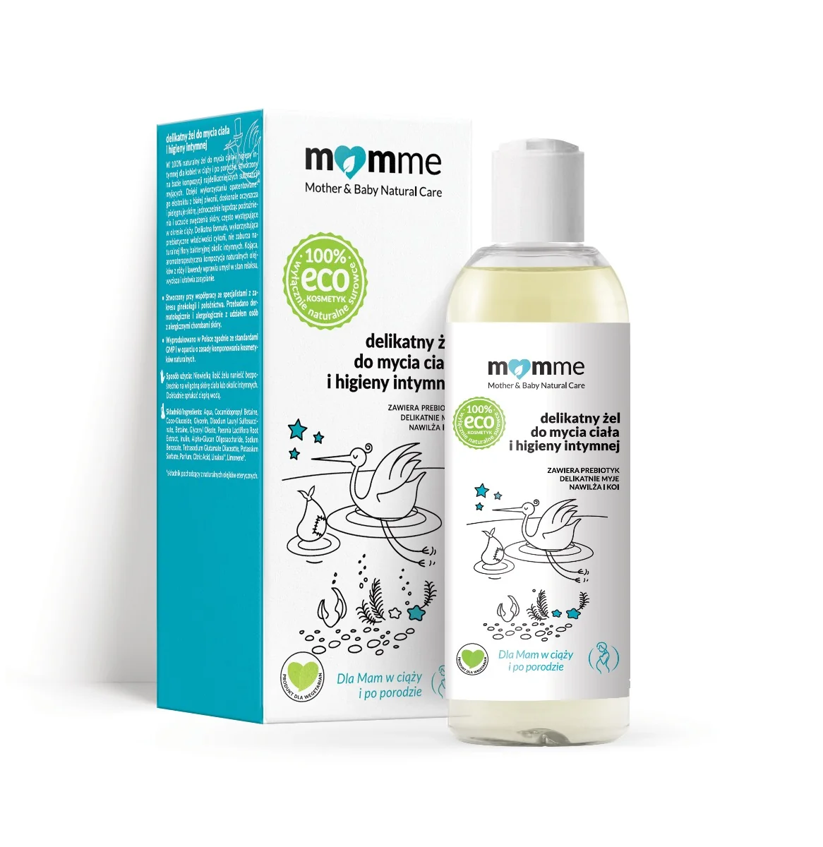 MOMME, żel do mycia ciała i higieny intymnej, 150 ml