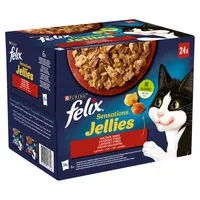Felix Sensation Wiejskie smaki, Karma w galaretce dla kota, 24x85g