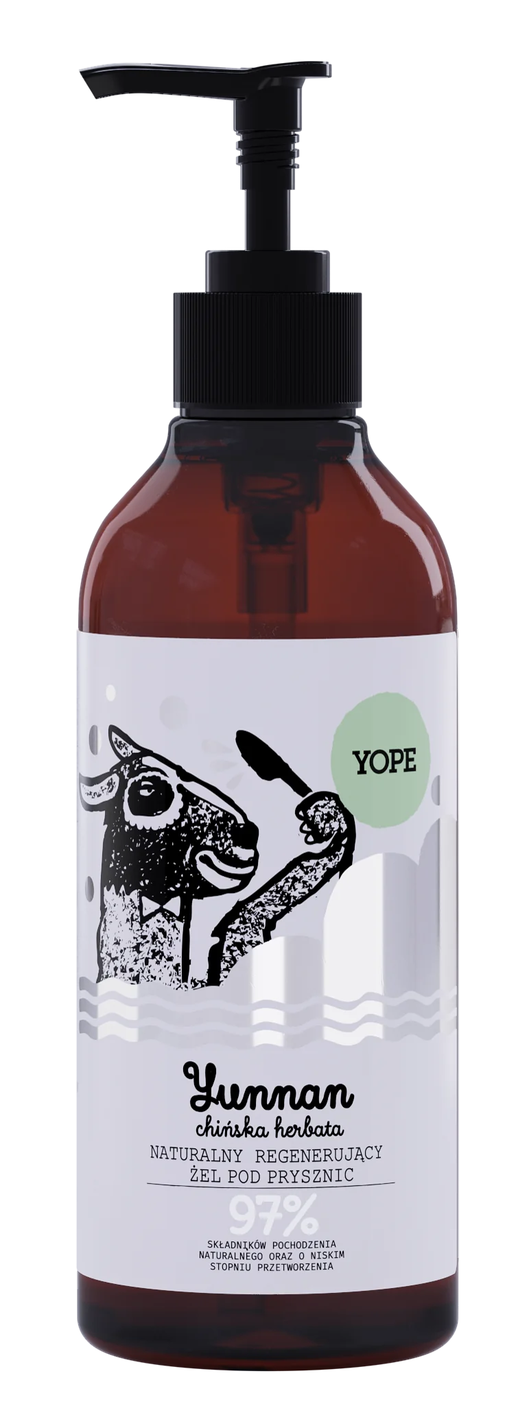 YOPE żel pod prysznic 97% Yuannan, 400 ml