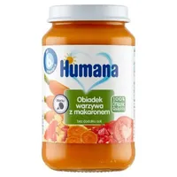 Humana 100% Organic obiadek pomidorowo-warzywny z makaronem, 190 g